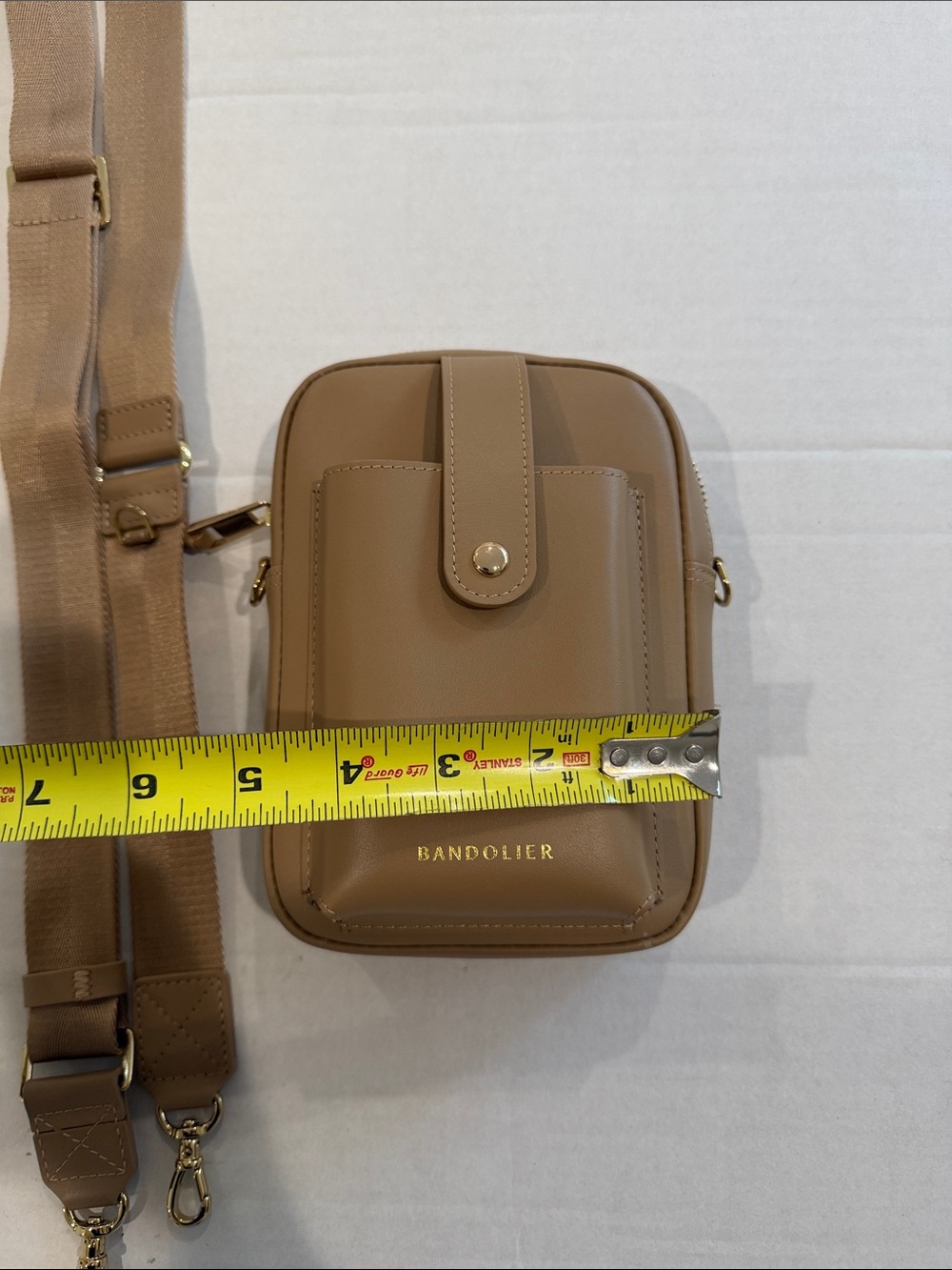 Bandolier Dillon crossbody bag in tan - Picture 4 of 10